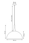 Lampa wisząca NAUTICA 1L WHITE - Emibig