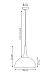Lampa wisząca NAUTICA 1S MOKKA - Emibig