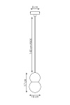 Lampa wisząca LOOP 1 MOKKA - Emibig