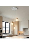 Lampa wisząca LOOP 3 WHITE - Emibig