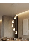 Lampa wisząca LOOP 6 WHITE - Emibig