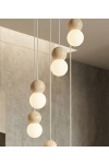 Lampa wisząca LOOP 6 WHITE - Emibig