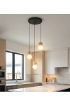 Lampa wisząca LOOP 3 BLACK - Emibig