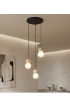 Lampa wisząca LOOP 3 BLACK - Emibig