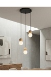 Lampa wisząca LOOP 3 BLACK - Emibig