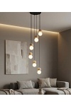 Lampa wisząca LOOP 6 BLACK - Emibig