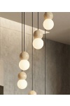Lampa wisząca LOOP 6 BLACK - Emibig