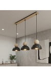 Lampa wisząca KAKI 3 BLACK - Emibig
