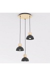 Lampa wisząca KAKI 3PREM BLACK - Emibig