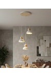 Lampa wisząca KAKI 3PREM WHITE - Emibig