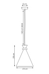 Lampa wisząca ZERO 1 WHITE - Emibig