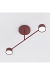 Lampa sufitowa HALO 2 BURGUNDY - Emibig