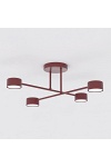 Lampa sufitowa HALO 4 BURGUNDY - Emibig