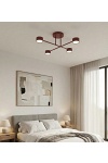 Lampa sufitowa HALO 4 BURGUNDY - Emibig