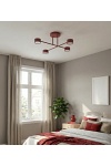 Lampa sufitowa HALO 4 BURGUNDY - Emibig