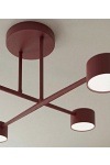 Lampa sufitowa HALO 4 BURGUNDY - Emibig