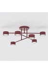 Lampa sufitowa HALO 6 BURGUNDY - Emibig