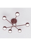 Lampa sufitowa HALO 6 BURGUNDY - Emibig