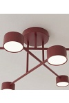 Lampa sufitowa HALO 6 BURGUNDY - Emibig