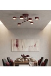 Lampa sufitowa HALO 6 BURGUNDY - Emibig