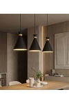 Lampa wisząca ZERO 3 BLACK - Emibig