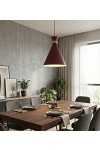 Lampa wisząca ZERO 1 BURGUNDY - Emibig