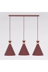 Lampa wisząca ZERO 3 BURGUNDY - Emibig