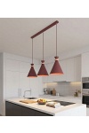 Lampa wisząca ZERO 3 BURGUNDY - Emibig