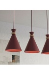 Lampa wisząca ZERO 3 BURGUNDY - Emibig