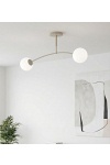 Lampa sufitowa PREGOS 2 MOKKA OPAL - Emibig