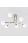 Lampa sufitowa PREGOS 6 MOKKA OPAL - Emibig
