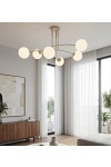 Lampa sufitowa PREGOS 6 MOKKA OPAL - Emibig