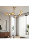 Lampa sufitowa PREGOS 6 MOKKA MIODOWY - Emibig