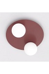 Lampa sufitowa SOLAR 2 BURGUNDY OPAL - Emibig