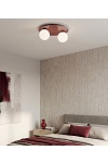 Lampa sufitowa SOLAR 2 BURGUNDY OPAL - Emibig