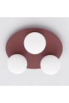 Lampa sufitowa SOLAR 3 BURGUNDY OPAL - Emibig