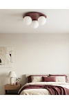 Lampa sufitowa SOLAR 3 BURGUNDY OPAL - Emibig