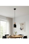 Lampa wisząca MESI 1 BLACK - Emibig