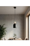 Lampa wisząca MESI 1 BLACK - Emibig