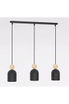 Lampa wisząca MESI 3 BLACK - Emibig