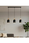 Lampa wisząca MESI 3 BLACK - Emibig
