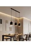 Lampa wisząca MESI 3 BLACK - Emibig