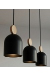 Lampa wisząca MESI 3 BLACK - Emibig