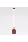 Lampa wisząca MESI 1 BURGUNDY - Emibig