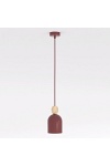 Lampa wisząca MESI 1 BURGUNDY - Emibig