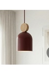 Lampa wisząca MESI 1 BURGUNDY - Emibig