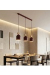 Lampa wisząca MESI 3 BURGUNDY - Emibig