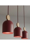 Lampa wisząca MESI 3 BURGUNDY - Emibig