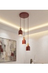 Lampa wisząca MESI 3PREM BURGUNDY - Emibig