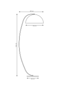 Lampa podłogowa ARCOS LP1 MOKKA - Emibig